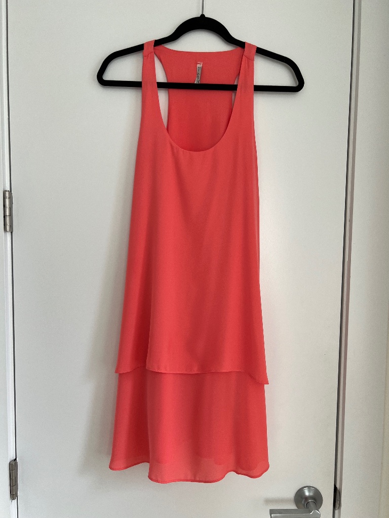 Summery Orange Tank Dress From True Light Usa